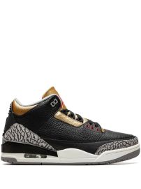 Jordan Air Jordan 3 quotBlack Cement Goldquot Sneakers - at Farfetch